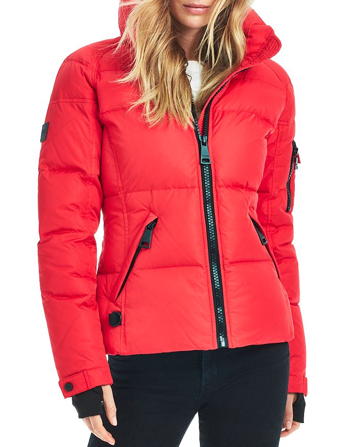 Sam Freestyle Down Jacket In Matte Bright Red