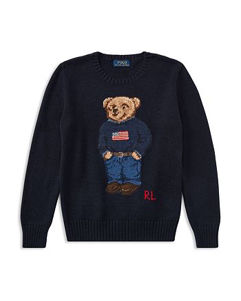 Ralph Lauren Boys Polo Bear Cotton Sweater Big Kid Bloomingdale S