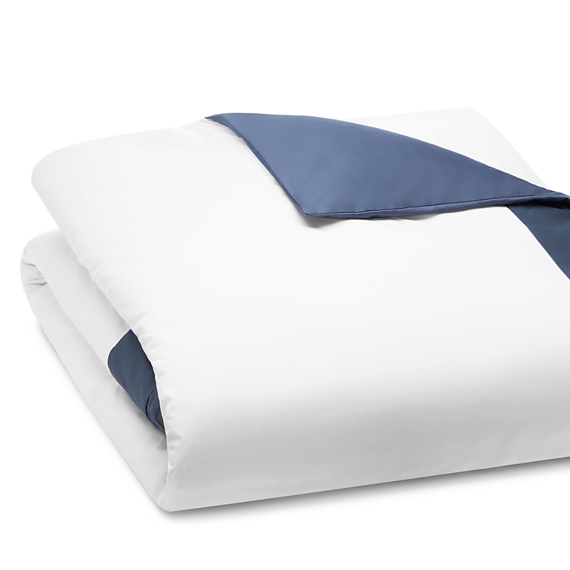Sferra Casida Duvet Cover, Full/queen In White/delft