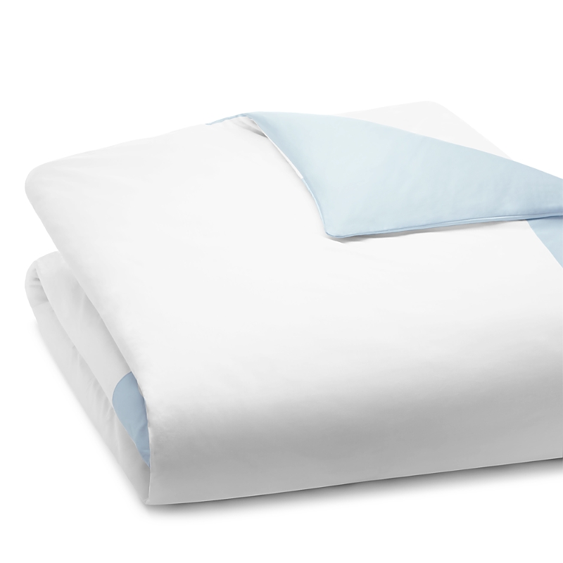 Sferra Casida Duvet Cover, Twin In White/powder