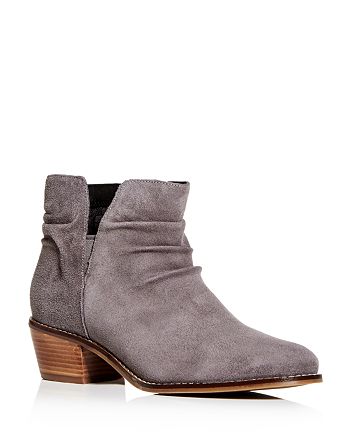 alayna slouch suede bootie