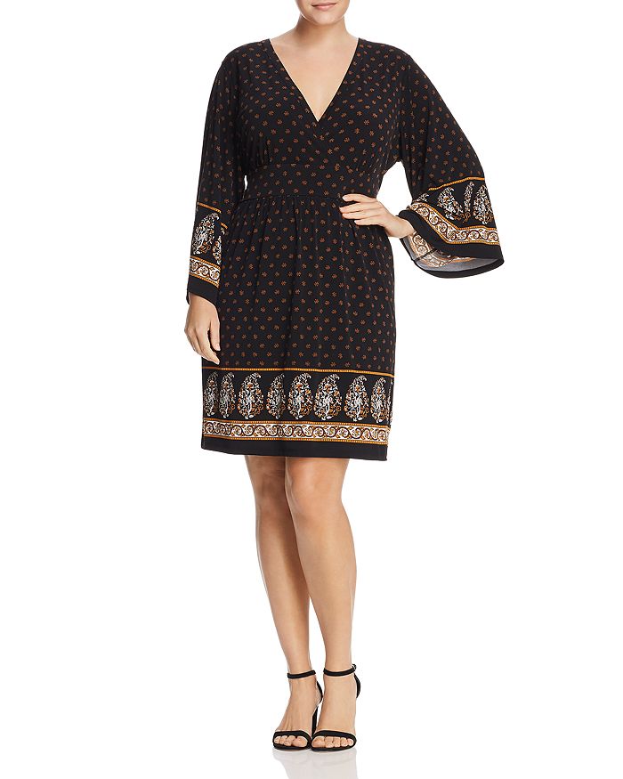 Michael kors clearance border print dress