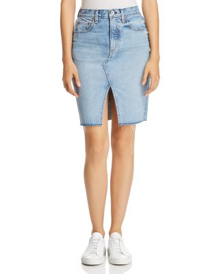 rag and bone jean skirt