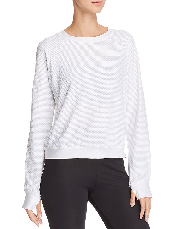 KORAL Sofia Mesh Long-Sleeve Pullover Top | Bloomingdale's