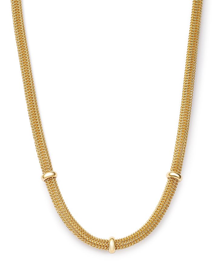 Bloomingdale's Three Station Bismark Chain Necklace In 14k Yellow Gold, 17.5 - 100% Exclusive