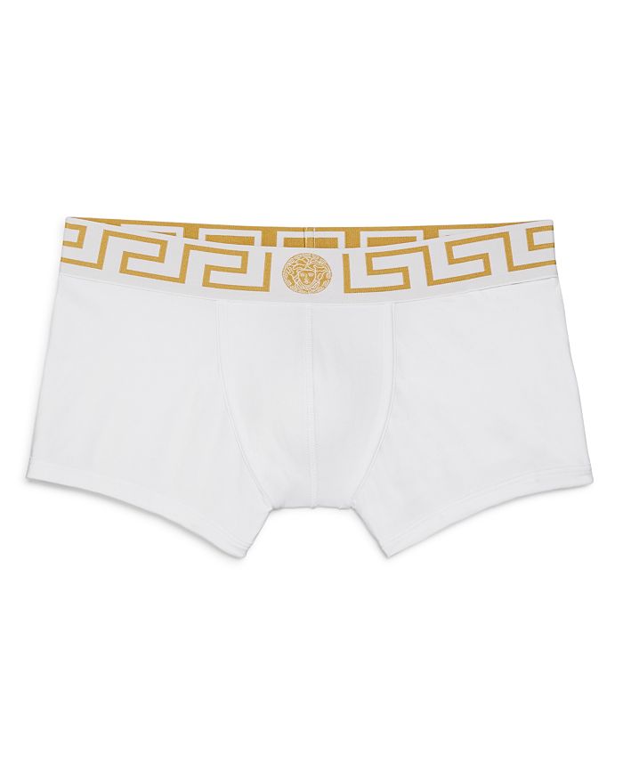 Versace Low Rise Logo Trunks In White