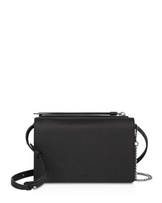 ALLSAINTS Fetch Large Leather Chain Wallet Crossbody | Bloomingdale's