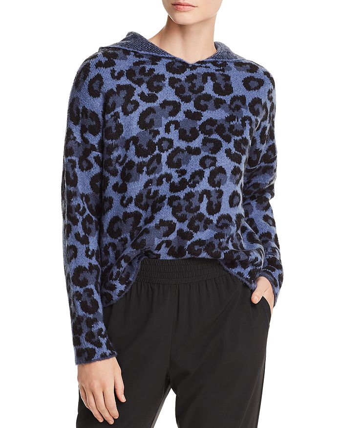 Aqua leopard sweater 2025