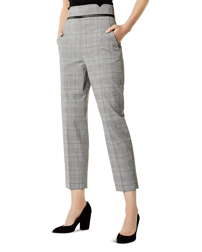 High rise discount glen plaid pants