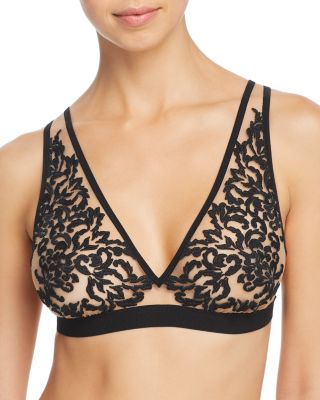 Thistle and Spire Thistle & Spire Cypress Embroidered Mesh Unlined Bralette