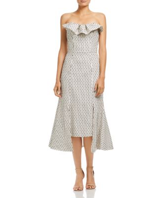 everyday midi dress Strawberry Stripe Strapless Midi Medium