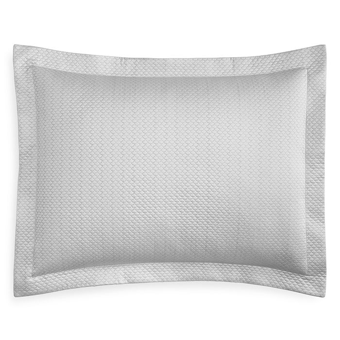Matouk Alba Quilted King Sham In Silver