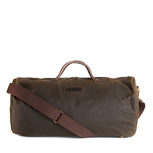 Shop Barbour Wax Holdall In Olive