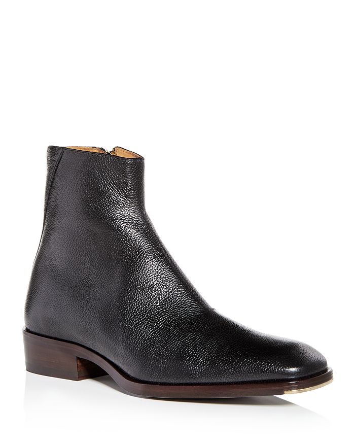 Jimmy Choo Men's Lucas Leather Square Toe Boots | Bloomingdale's