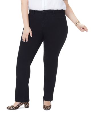 nydj barbara bootcut jeans black