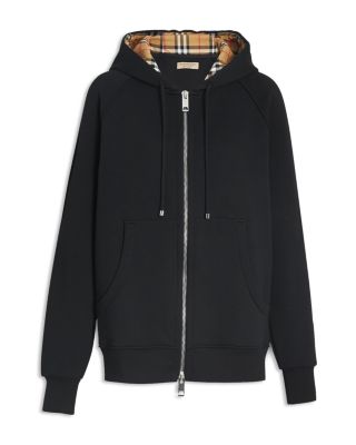 Burberry Hackfall Check-Lined Zip Hoodie | Bloomingdale's