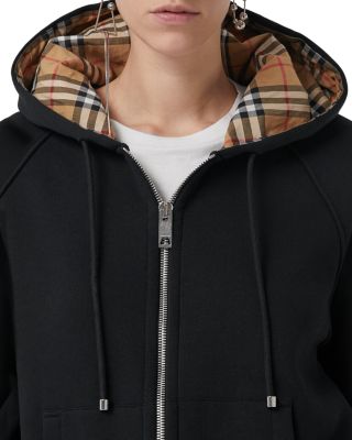 Burberry Hackfall Check-Lined Zip Hoodie | Bloomingdale's