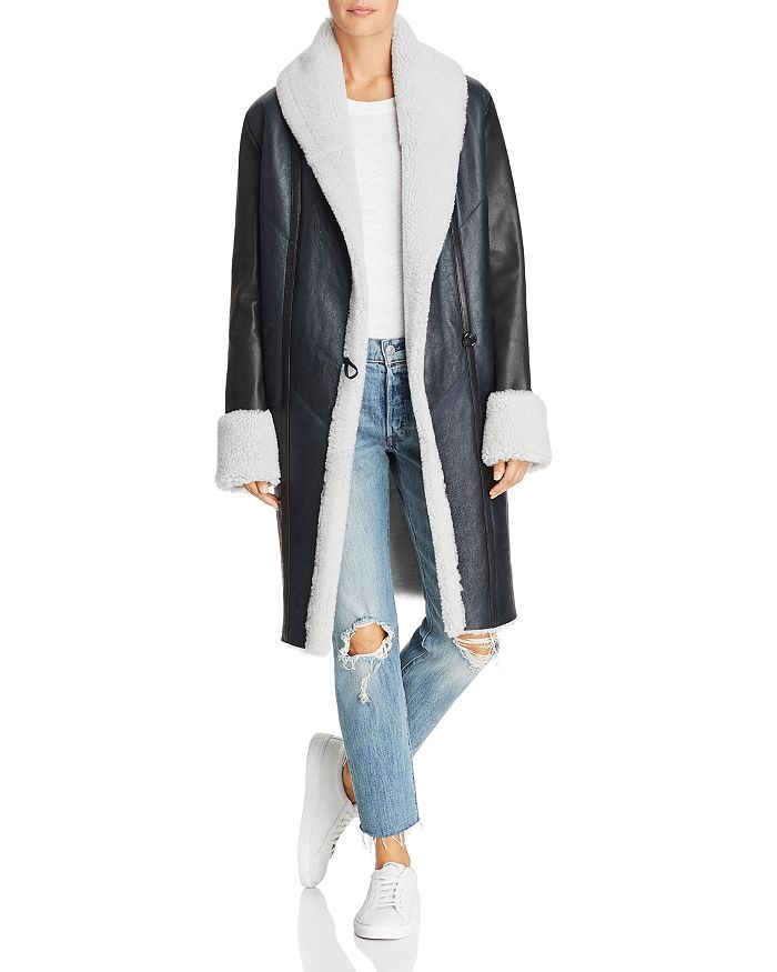 Veda shearling jacket top