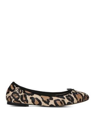 leopard pony hair flats