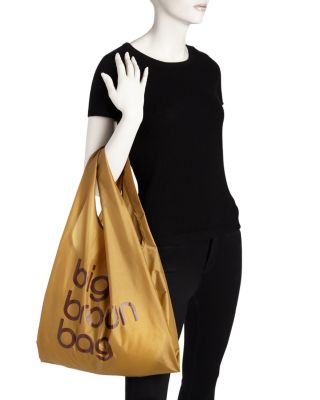 Baggu Baggu Big Brown Bag Nylon Tote 100% Exclusive Bloomingdale's