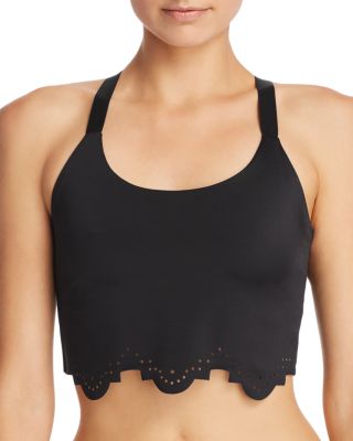 scalloped sports bra