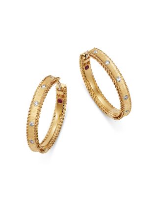 roberto coin gold hoop earrings