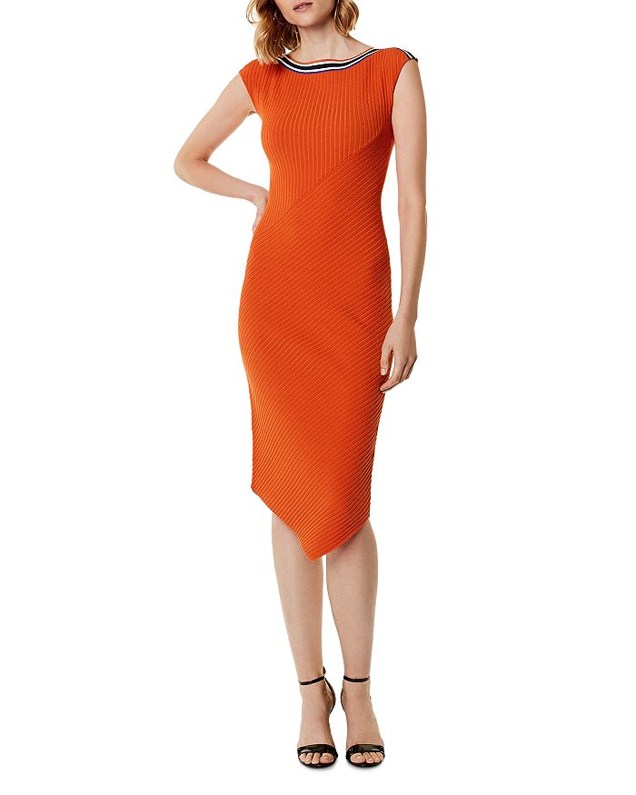 Karen millen ribbed knit bodycon dress online