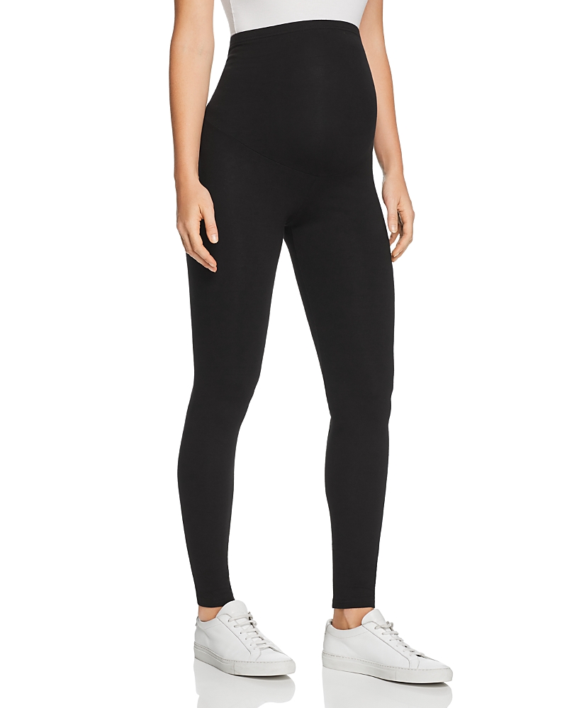 Hue Brushed Fleece Lined Seamless Leggings In Black