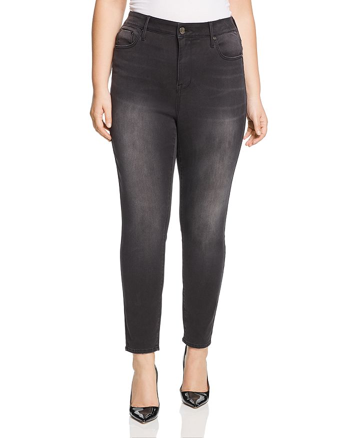 Seven7 Jeans Plus High Rise Skinny Jeans in Dark Night