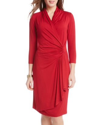 Karen kane shop faux wrap dress