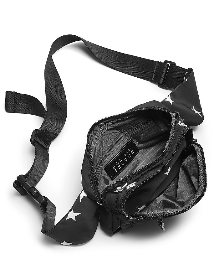 Shop Sol & Selene Hip Hugger Medium Belt Bag In Black Star/black