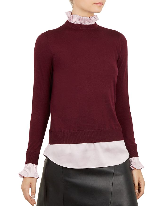 Ted Baker Kaarina Layered-Look Sweater | Bloomingdale's