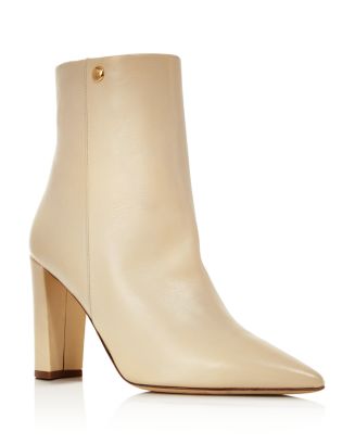 Tory Burch Women's Penelope Pointed Toe Leather High-Heel Booties ...