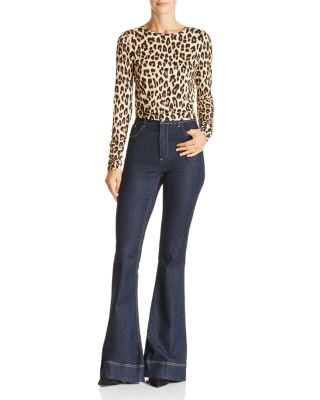 Delaina Leopard Print Cropped Top 