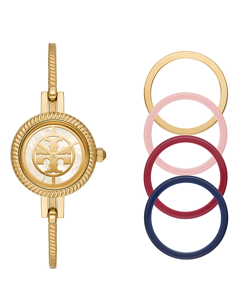 Tory Burch Reva Bangle Watch Gift Set In Gold