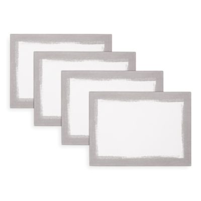 Metallic Brushstroke Placemats, Set of 4