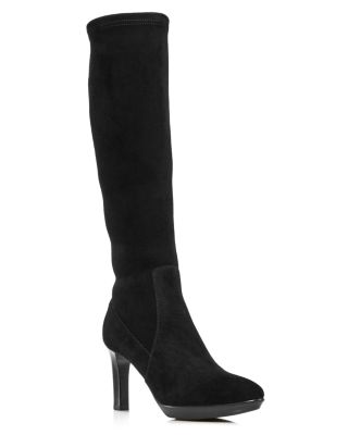 tall leather high heel boots