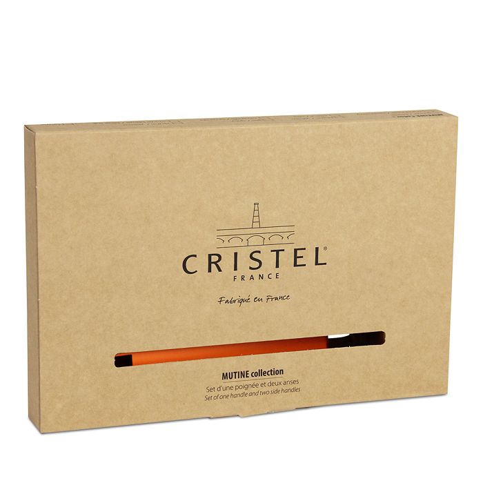 Shop Cristel Mutine 3-piece Handle Set In Orange