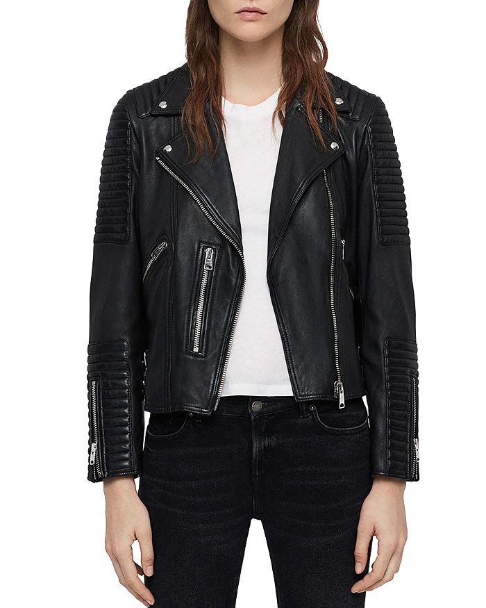 ALLSAINTS - Estella Quilted Leather Biker Jacket