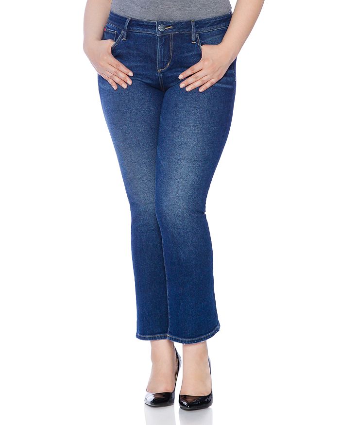 Slink Jeans Plus Flared Jeans In Olivia