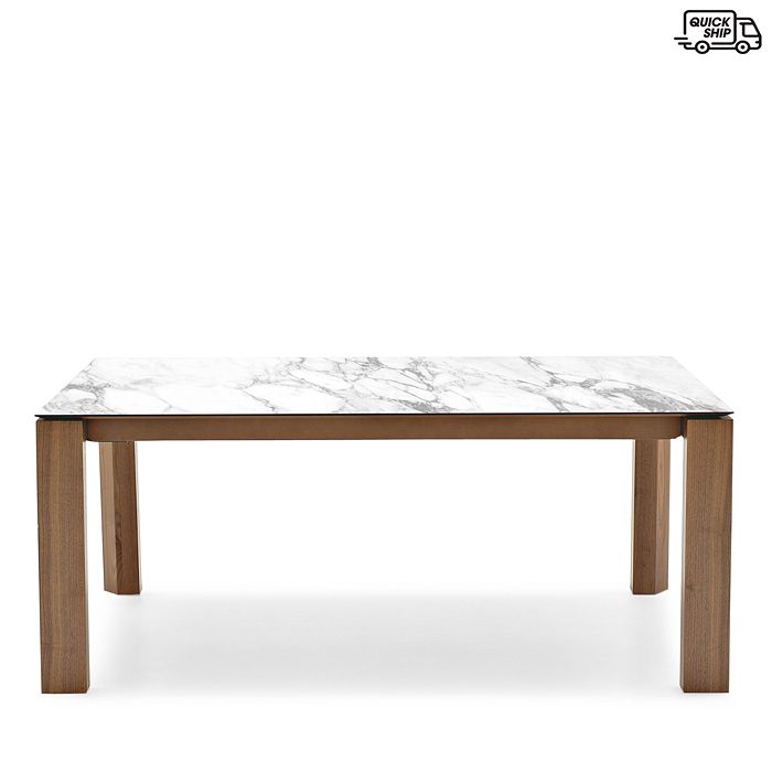 Calligaris Omnia Extension Dining Table In White Marble