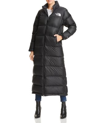 north face ankle length down coat 