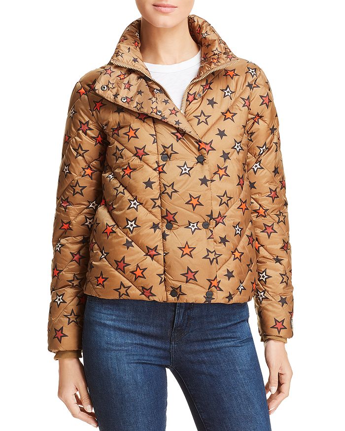 Scotch Soda Star Print Cropped Puffer Jacket Bloomingdale s