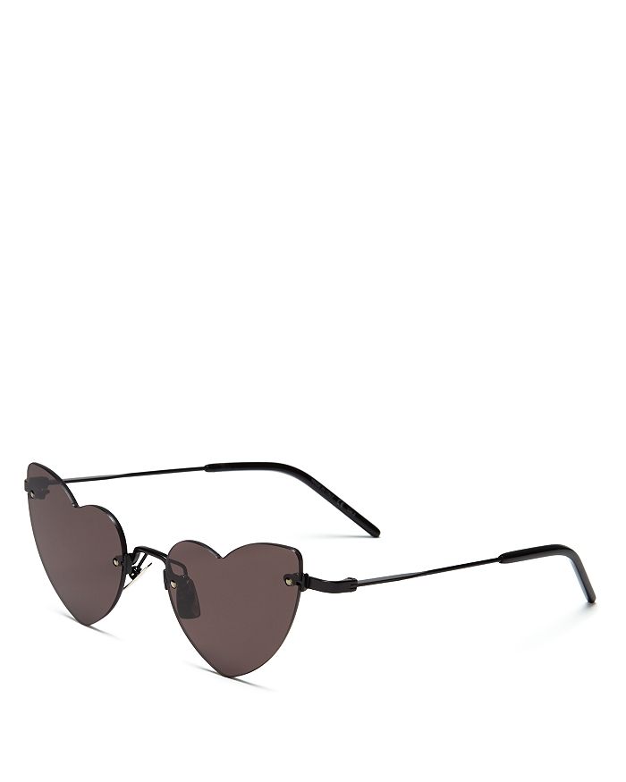 SAINT LAURENT WOMEN'S LOU LOU RIMLESS HEART SUNGLASSES, 50MM,SL 254 LOULOU001