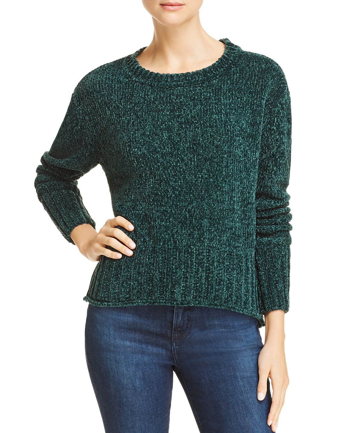 AQUA - Chenille Long Sleeve Sweater - 100% Exclusive