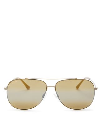 Maui Jim Unisex Cinder Cone Polarized Brow Bar Aviator 