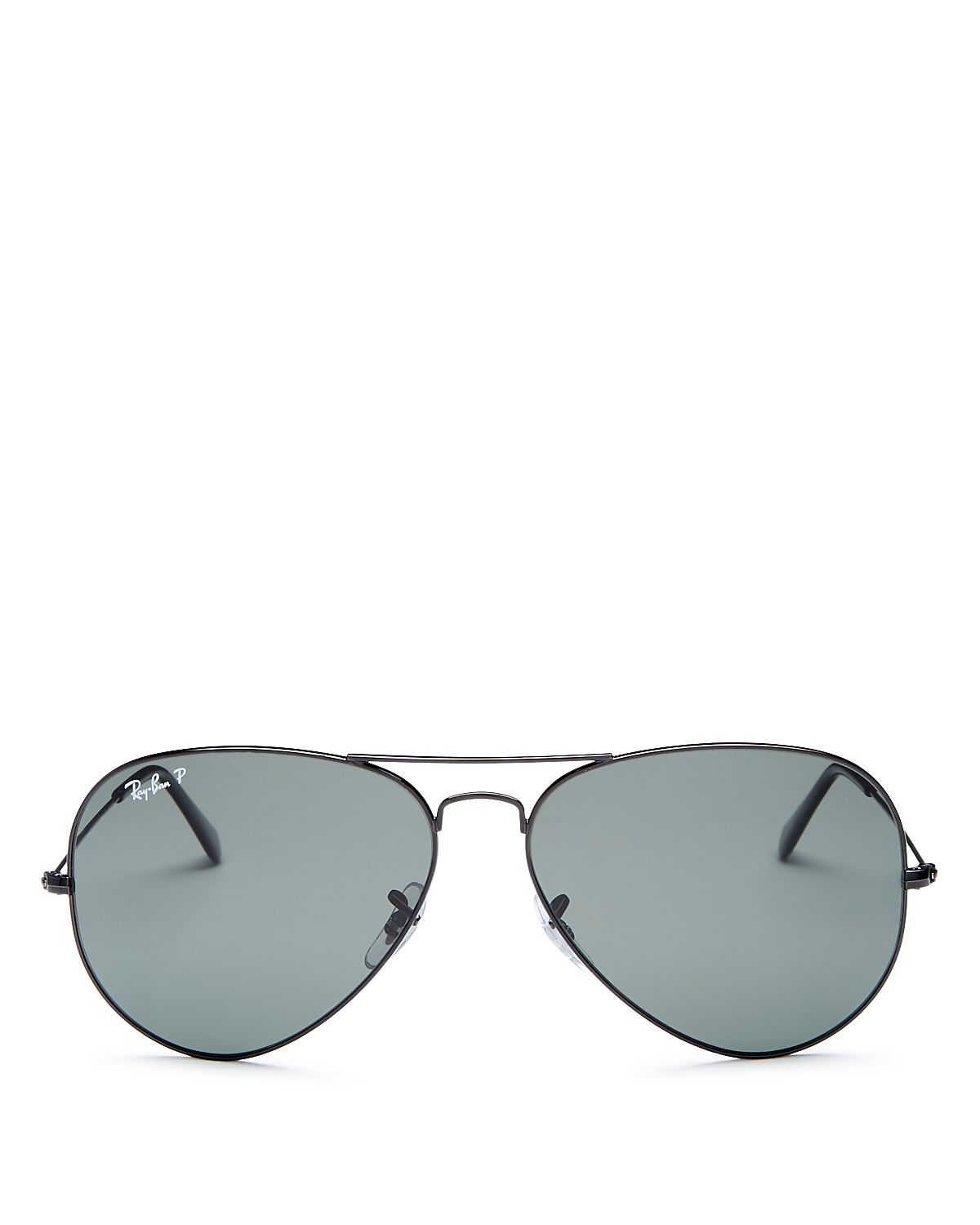 Ray-Ban Men's Classic Polarized Brow Bar Aviator Sunglasses,
