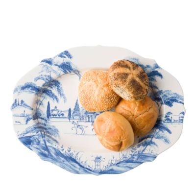 Country Estate Delft Blue 18.5" Serving Platter Main House