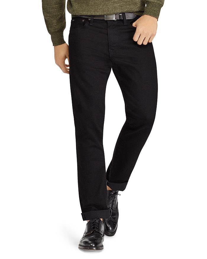 Shop Polo Ralph Lauren Stretch Varick Slim Straight Fit Jeans In Black