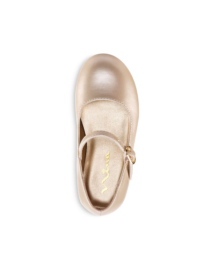 Shop Nina Girls' Seeley Mary Jane Shoes - Toddler In Bone Pearl